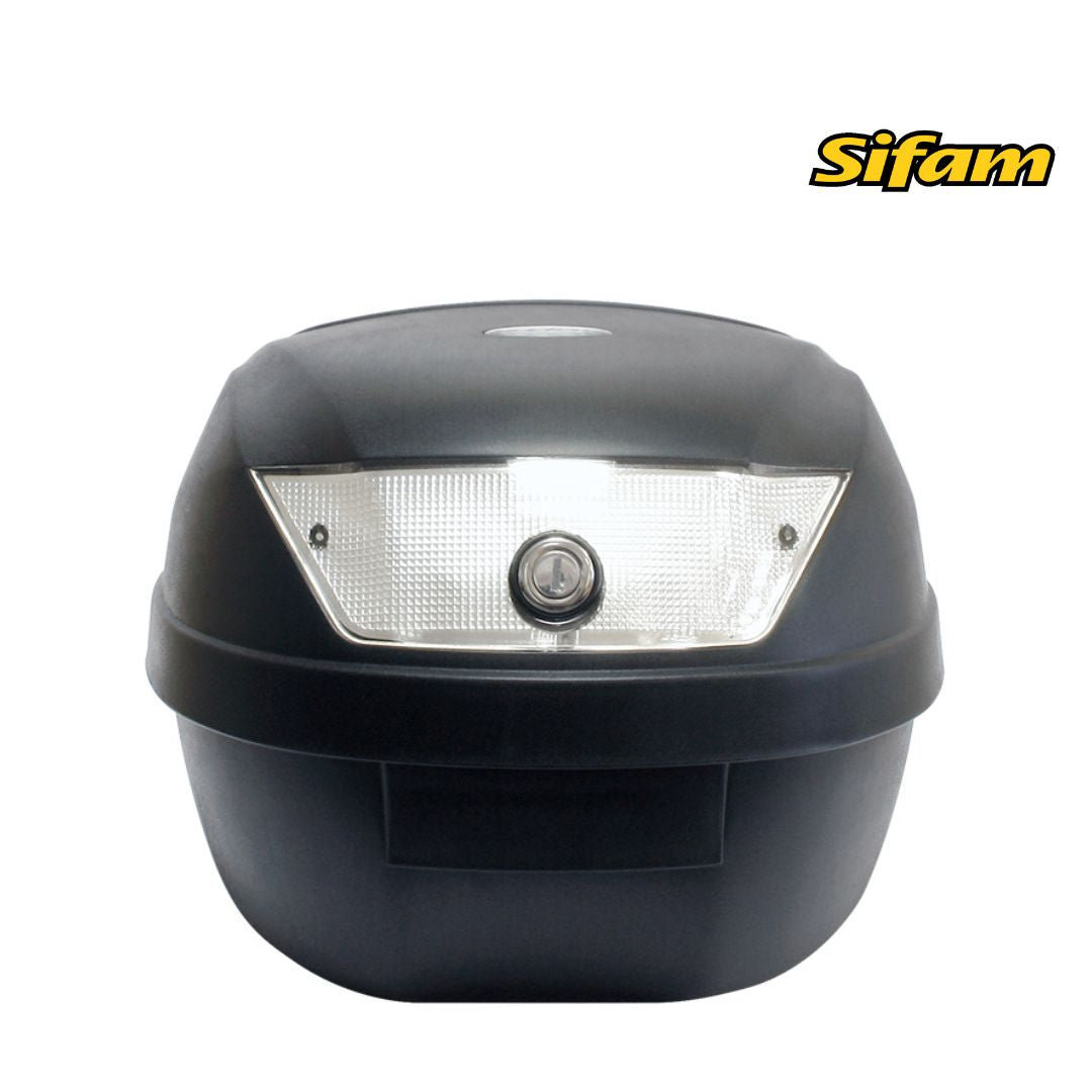 S-Line - Bauletto 28L Nero Opaco 39x39x29cm ( 1 casco) Fornito di Piastra