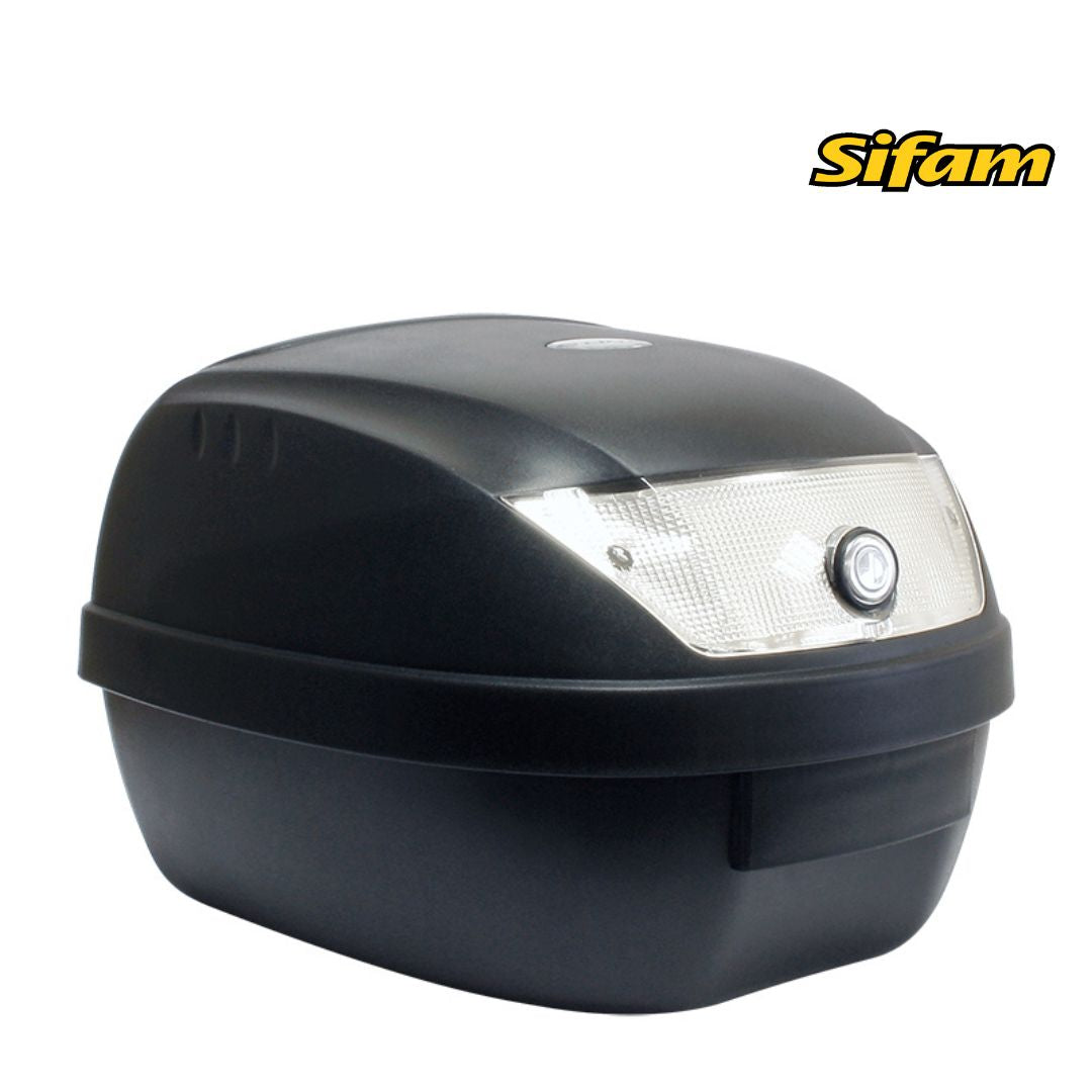 S-Line - Bauletto 28L Nero Opaco 39x39x29cm ( 1 casco) Fornito di Piastra
